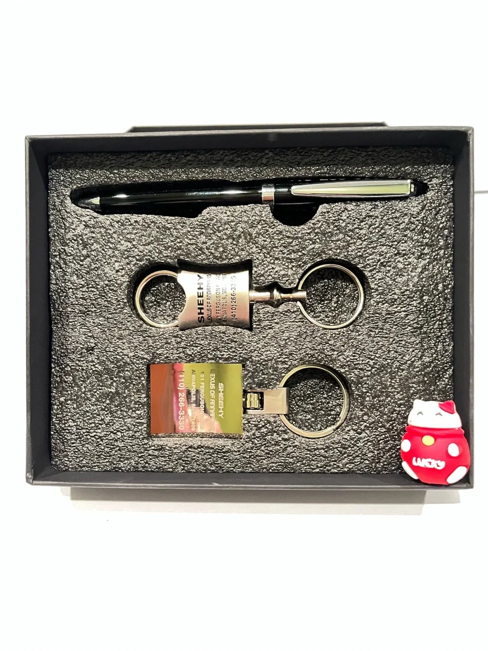Official Lexus Executive Gift Set - 2 Keychains & Ballpoint Pen Combo